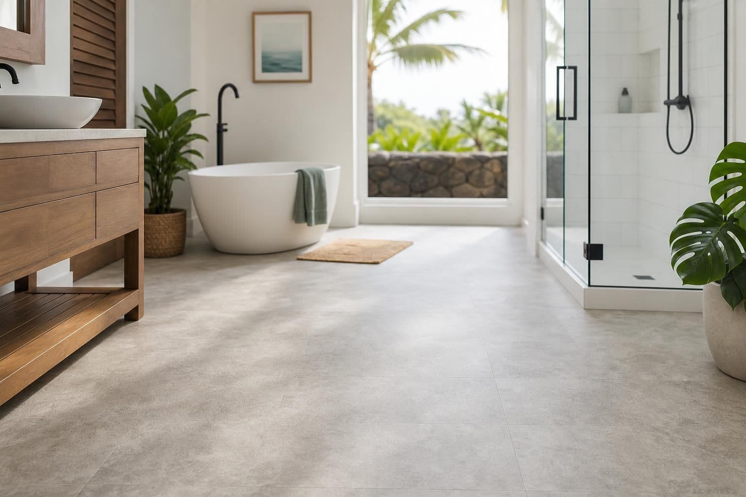 Bathroom Flooring Ideas That Hold Up in Oahu Homes