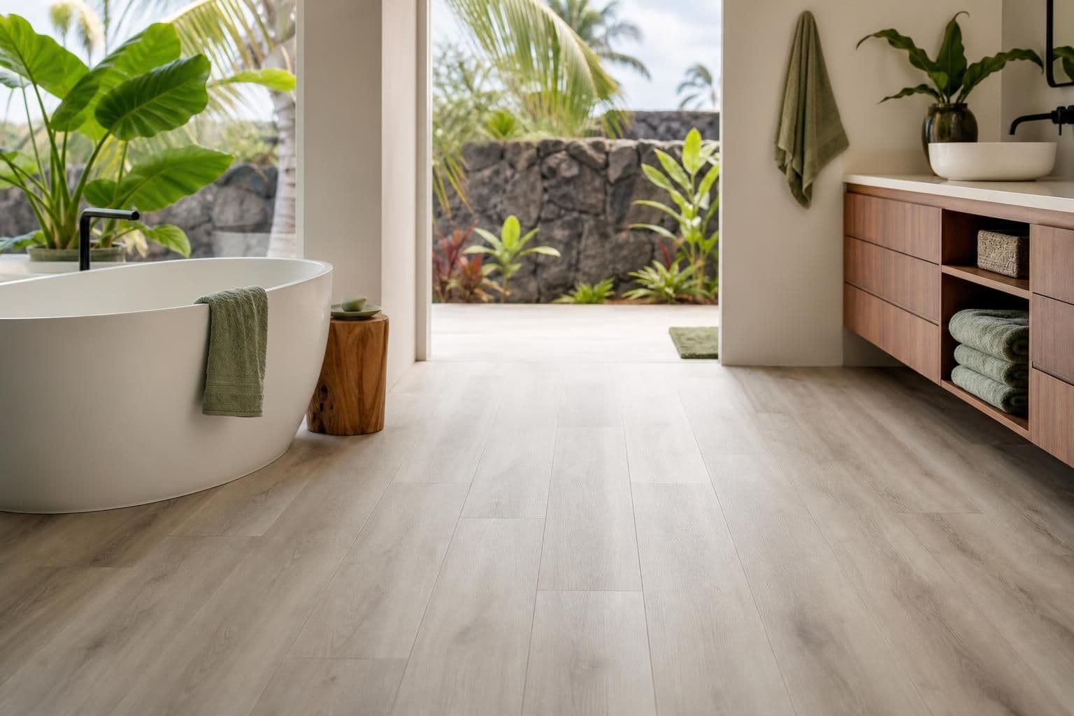 Best Waterproof Flooring for Hawaii Bathrooms
