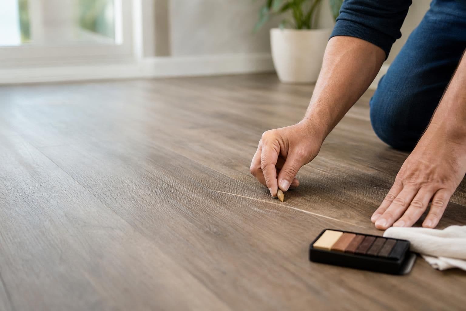 How to Fix a Scratched Vinyl Plank Floor