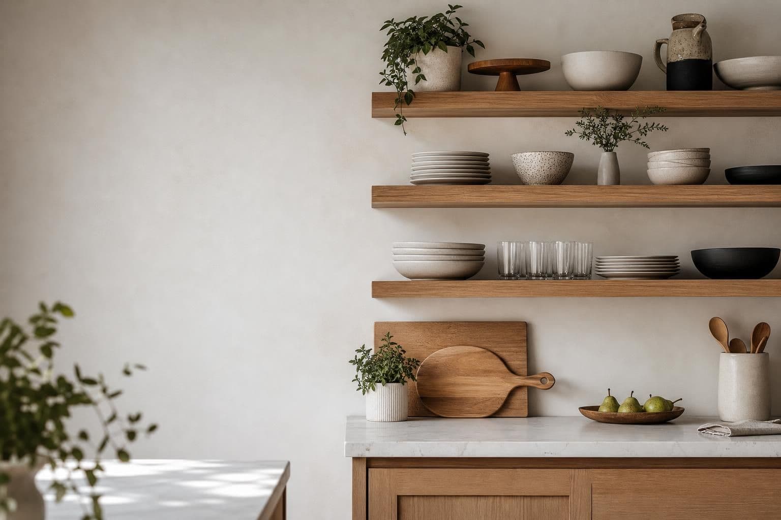 How to Style Open Shelving in a Kitchen