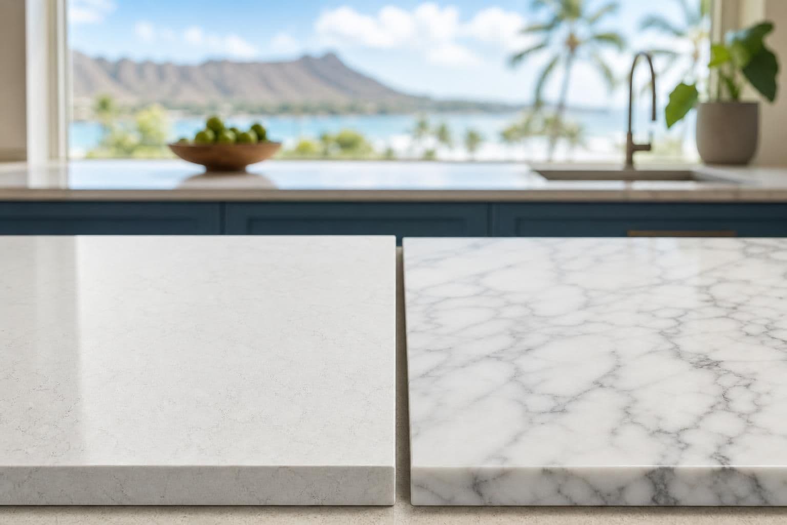Quartz vs Marble Countertops: Which Fits Oahu Kitchens?
