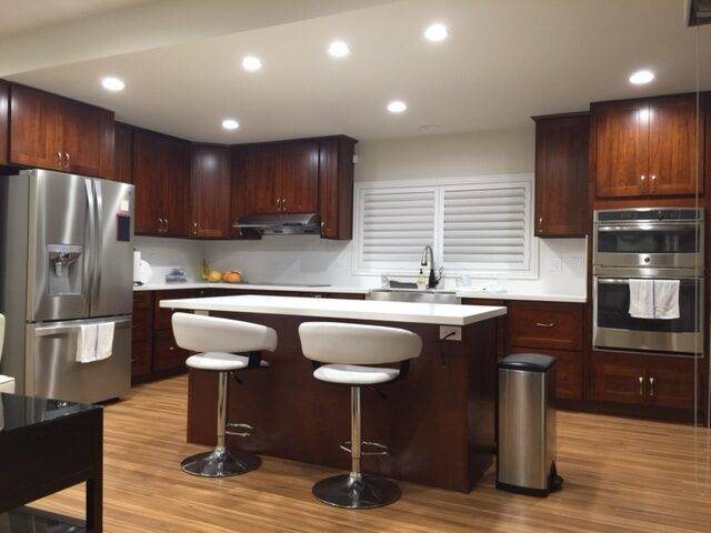 Manoa kitchen and flooring project on Oahu